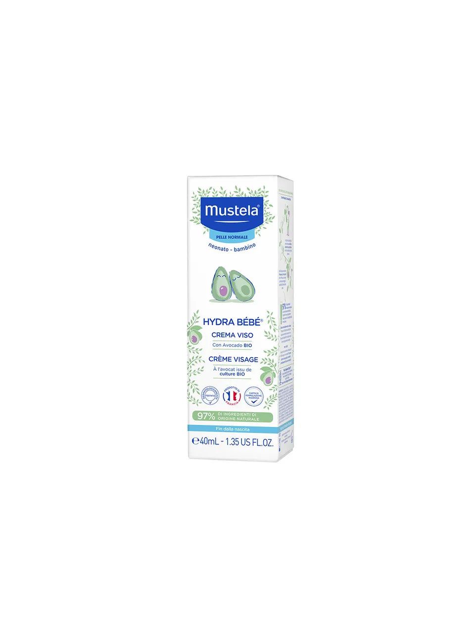 Mustela Hydra Bébé Crema Viso 40ml Idratante