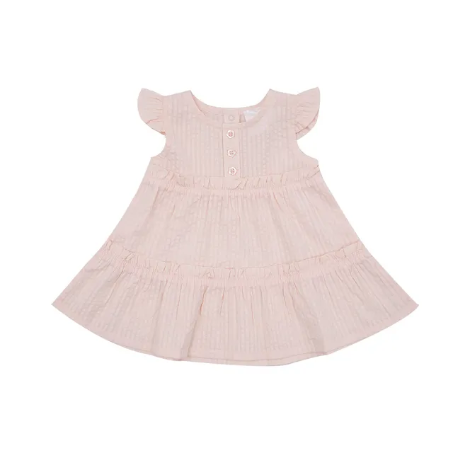 Toys Center Baby vestito bimba giromanica rosa antico balze