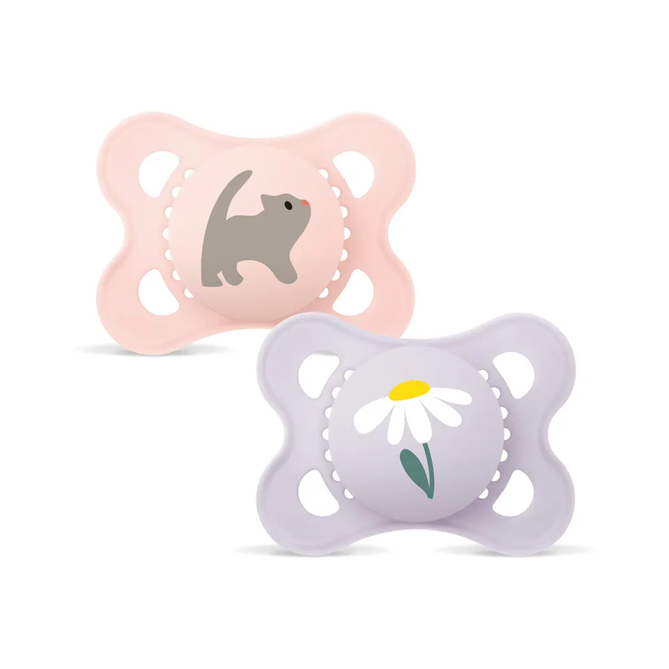 MAM Original succhietto 2-6 mesi rosa set 2 pz silicone