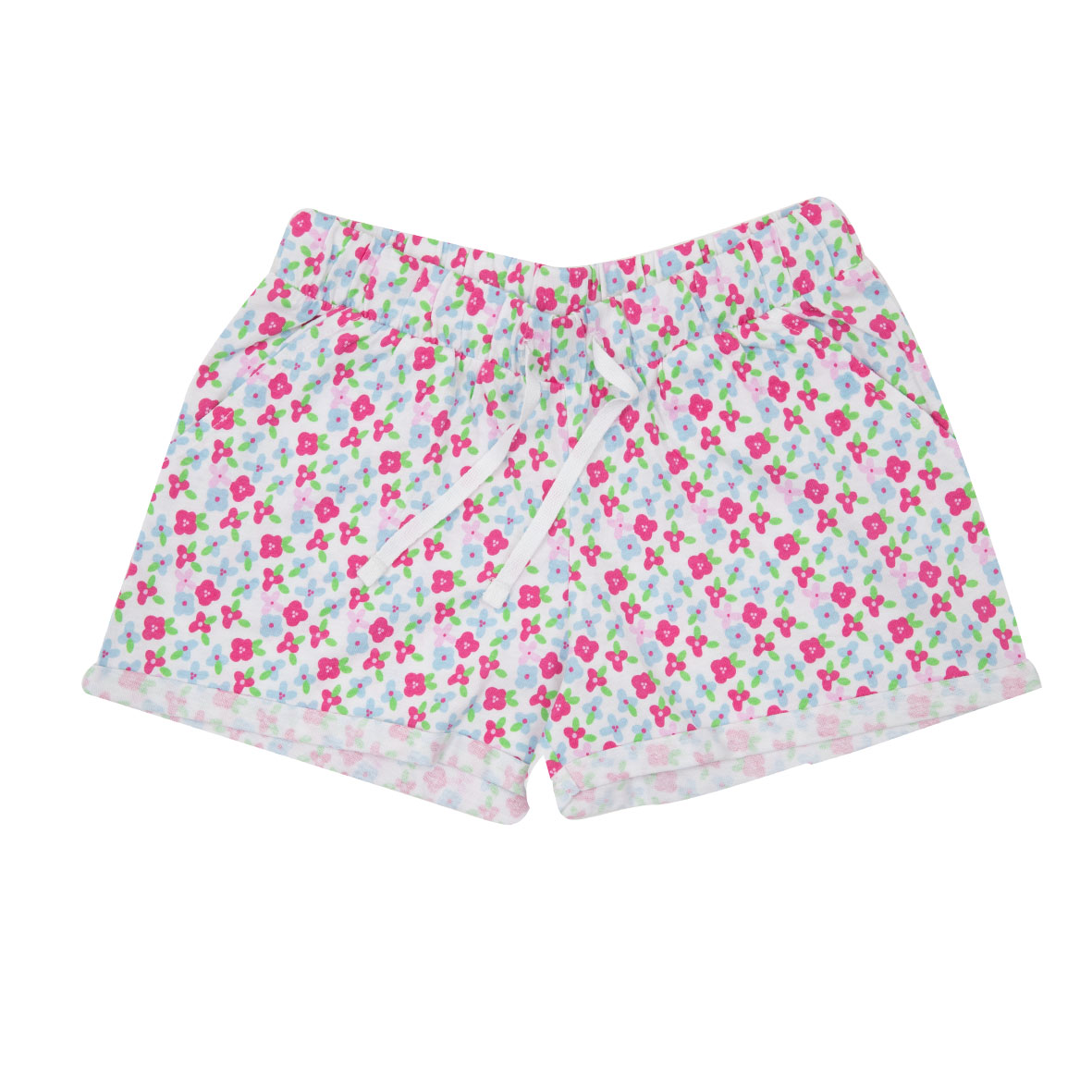 Toys Center Baby shorts bambina bianco stampa fiori