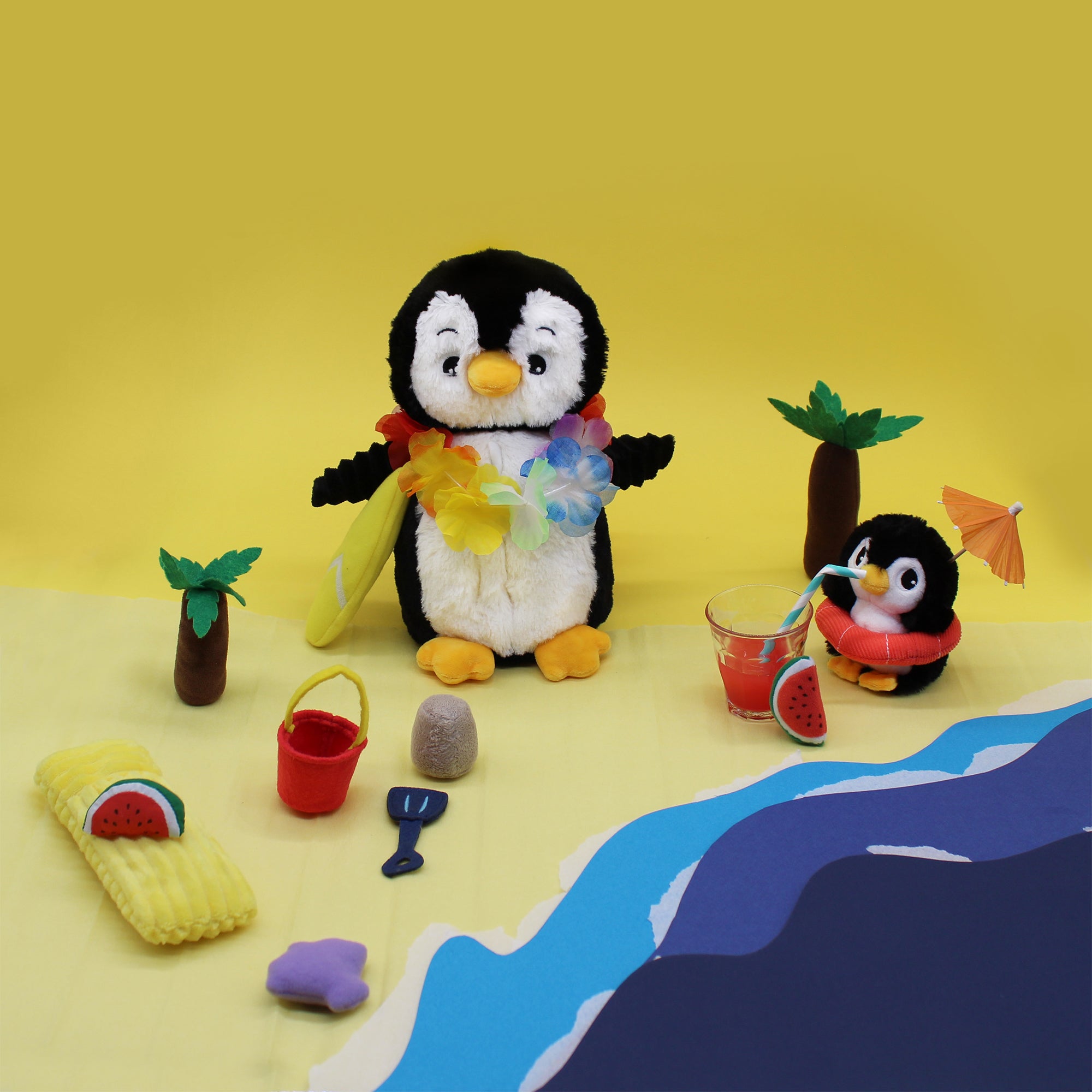 Les Déglingos Ptipotos Iglou peluche pinguino bianco nero