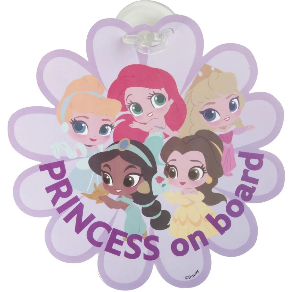 Disney Princess Baby on Board adesivo auto principesse