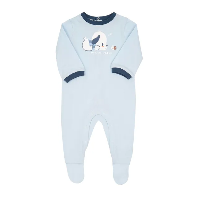 Toys Center Baby tutina neonato azzurra cagnolino piedini