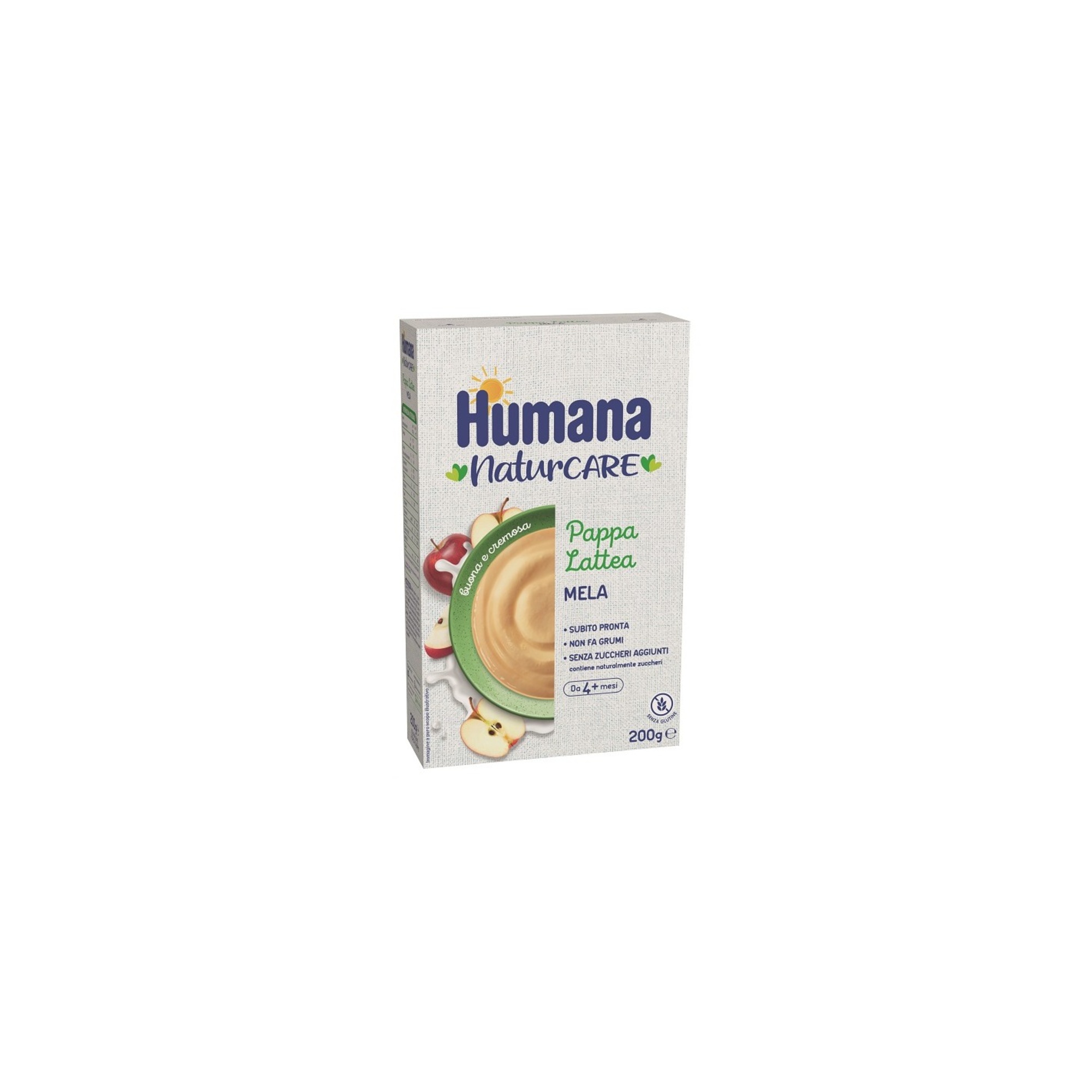 Humana Pappa Lattea Mela pappa 200 g pronta senza grumi