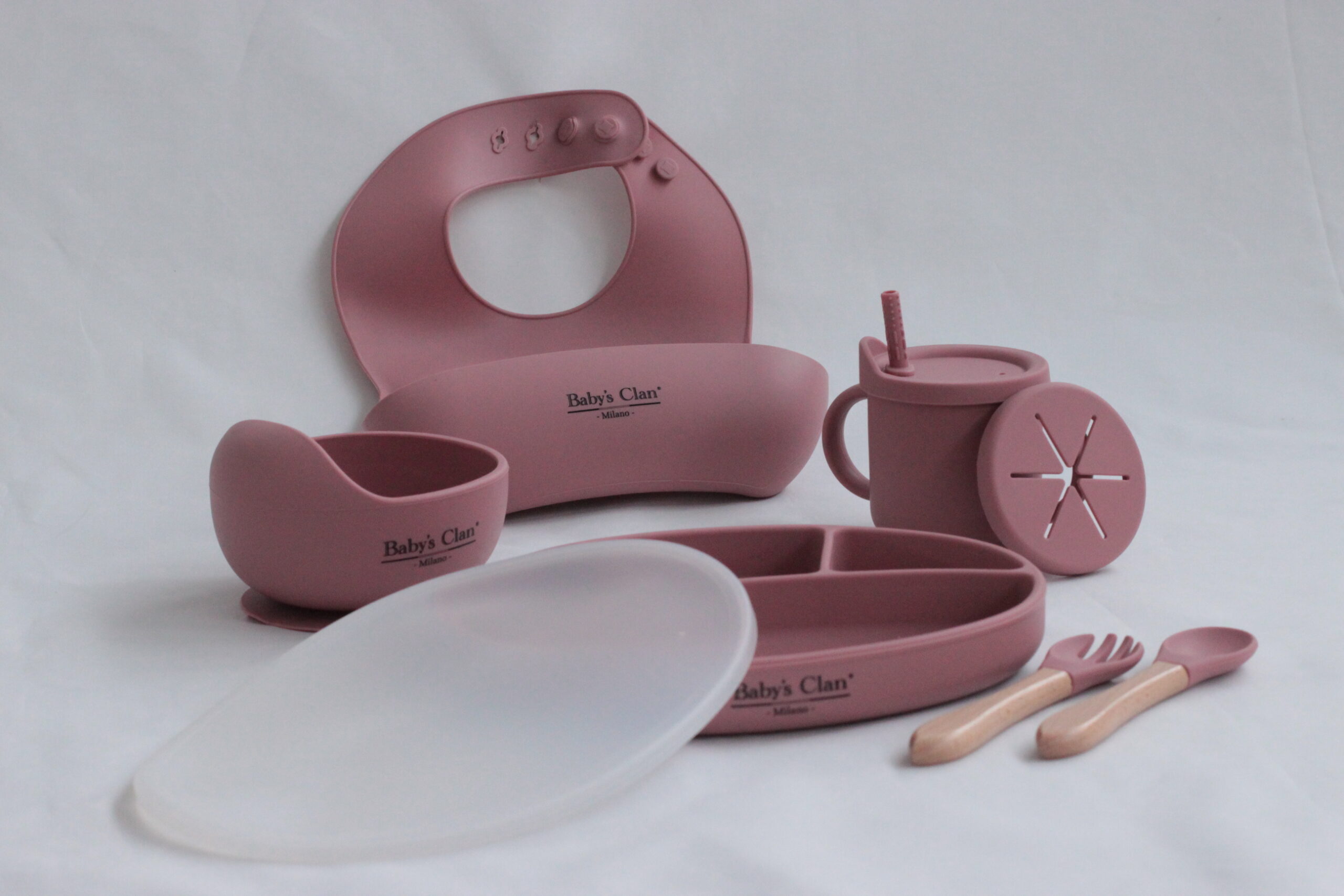 Baby's Clan Feeding set pappa silicone 9 pezzi BPA free