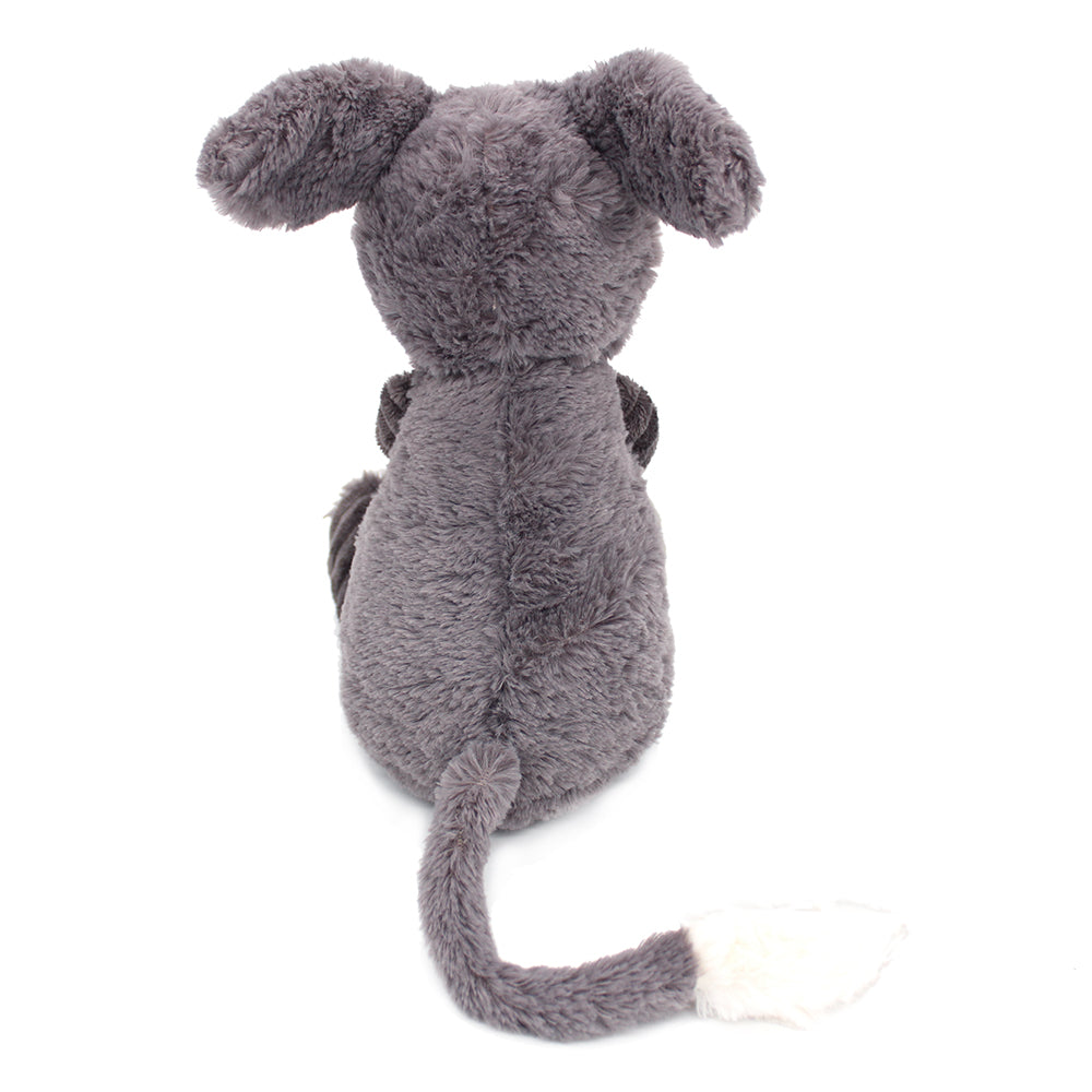 Les Deglingos Ptipotos Poitou Peluche Asinello Mamma e Bebè Grigio