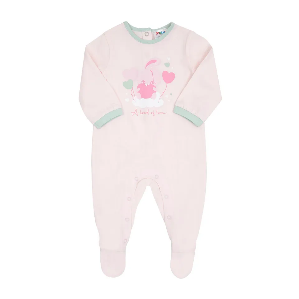 Toys Center Baby Tutina neonata rosa coniglietto con piedini