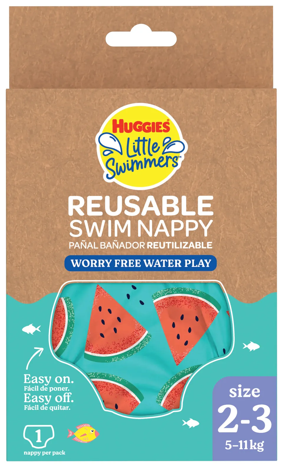 Huggies Little Swimmers Pannolino Costumino Taglia S Lavabile