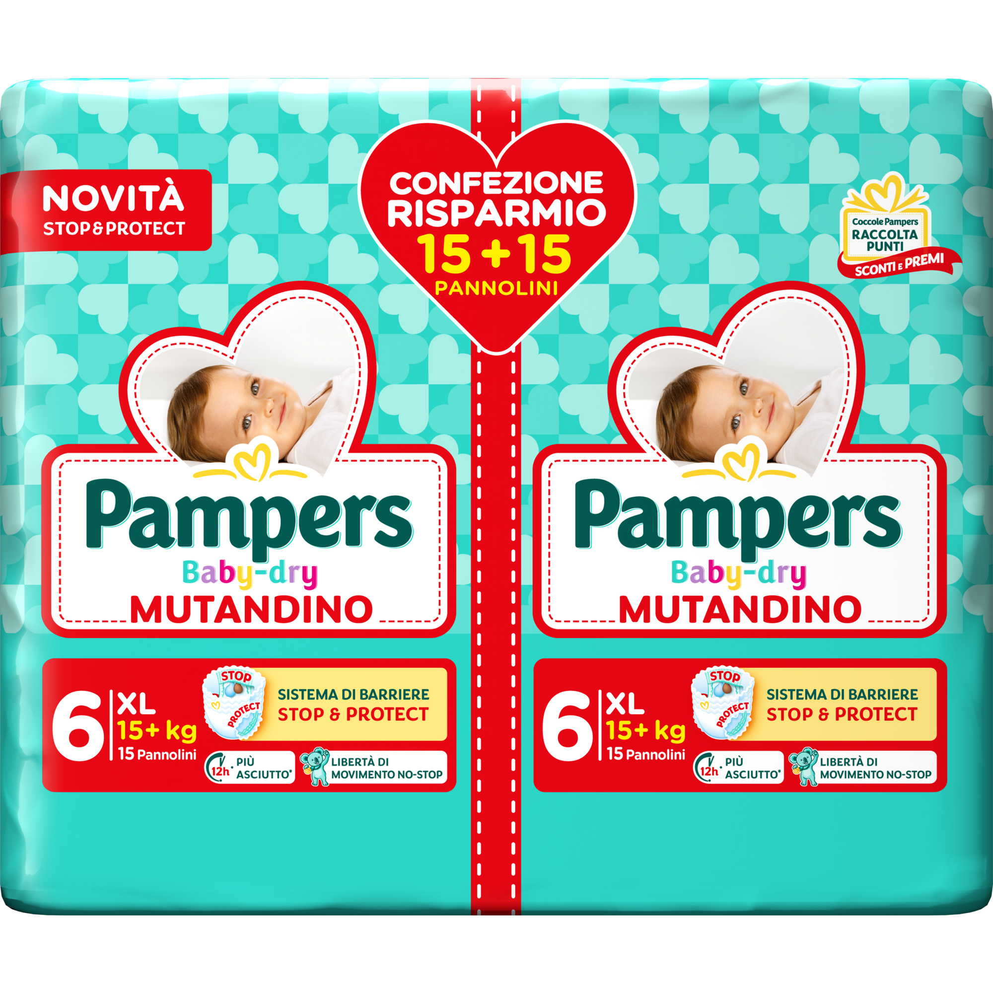 Pampers Baby Dry Mutandino Junior Pannolini x36