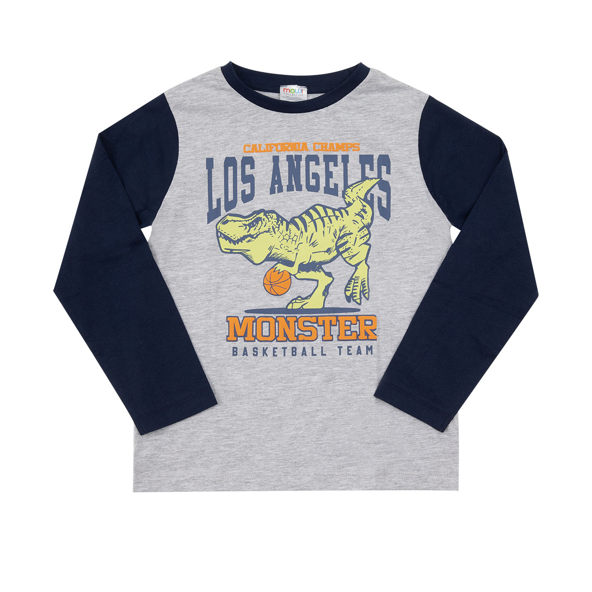 Toys Center Baby maglia bimbo grigio-blu dino jersey
