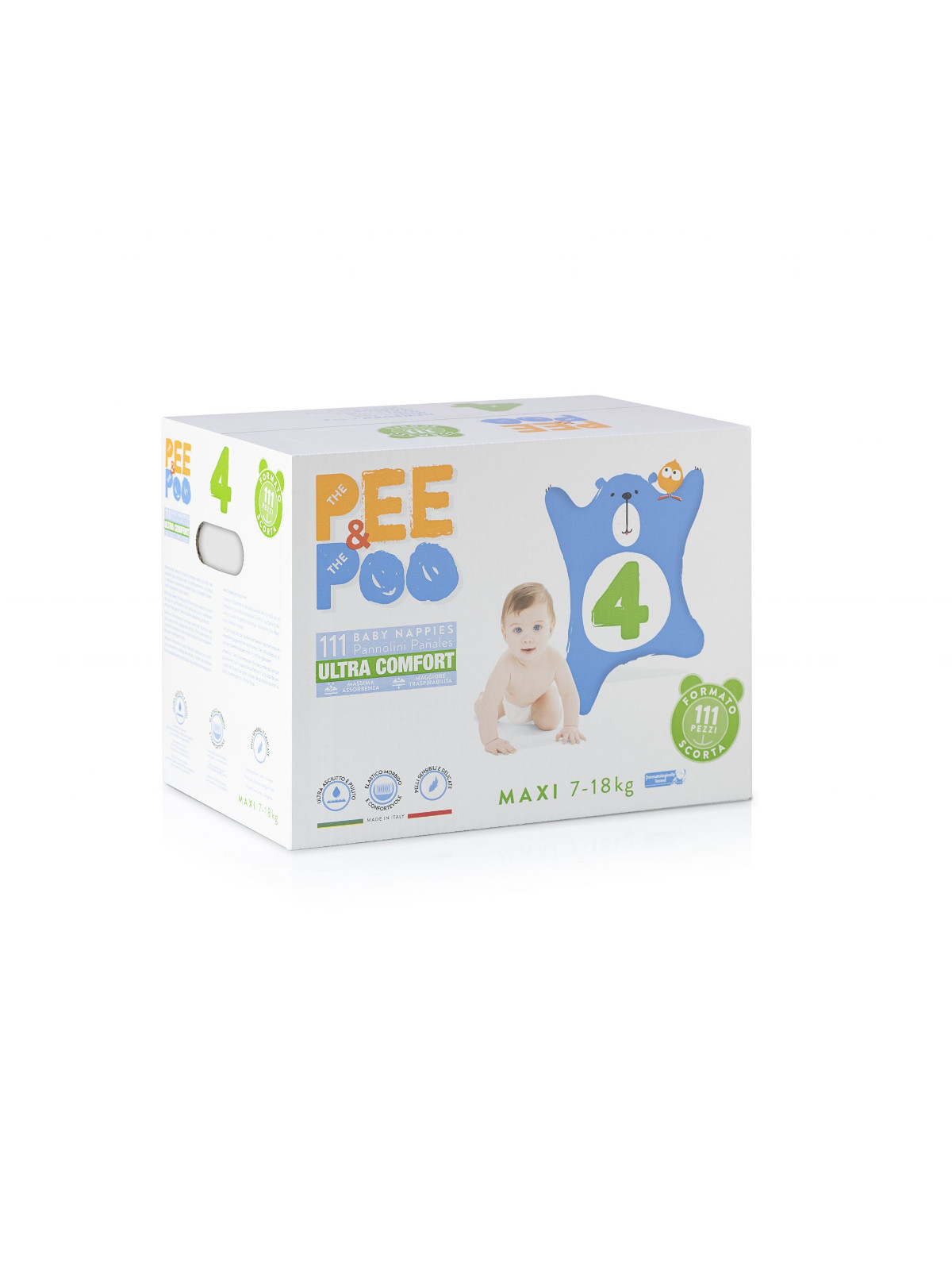 The Pee & The Poo pannolini taglia 4 maxi jumbo 111 pz