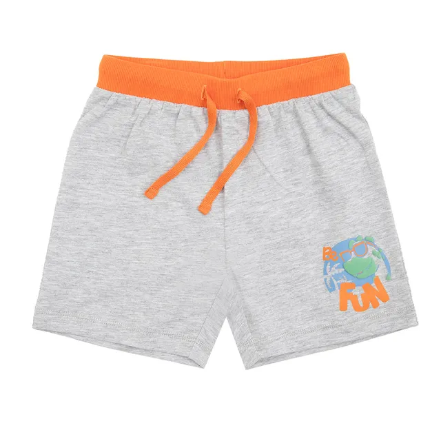 Toys Center Baby short jersey bimbo grigio arancio dino