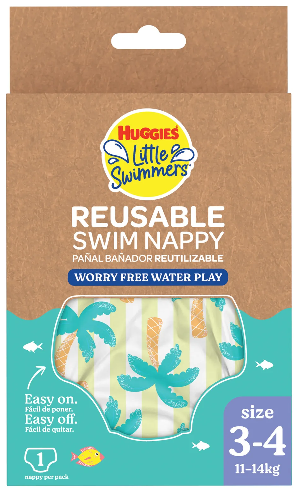 Huggies Little Swimmers pannolino costumino lavabile tg M
