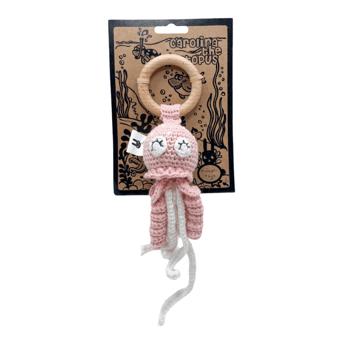 Piccoli Toys Carolina il Polpo sonaglio uncinetto cotone