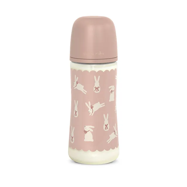 Suavinex Wonderland biberon 360 ml coniglio rosa