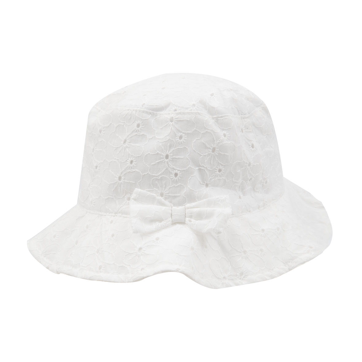 Toys Center Baby cappello pescatore bimba bianco floreale