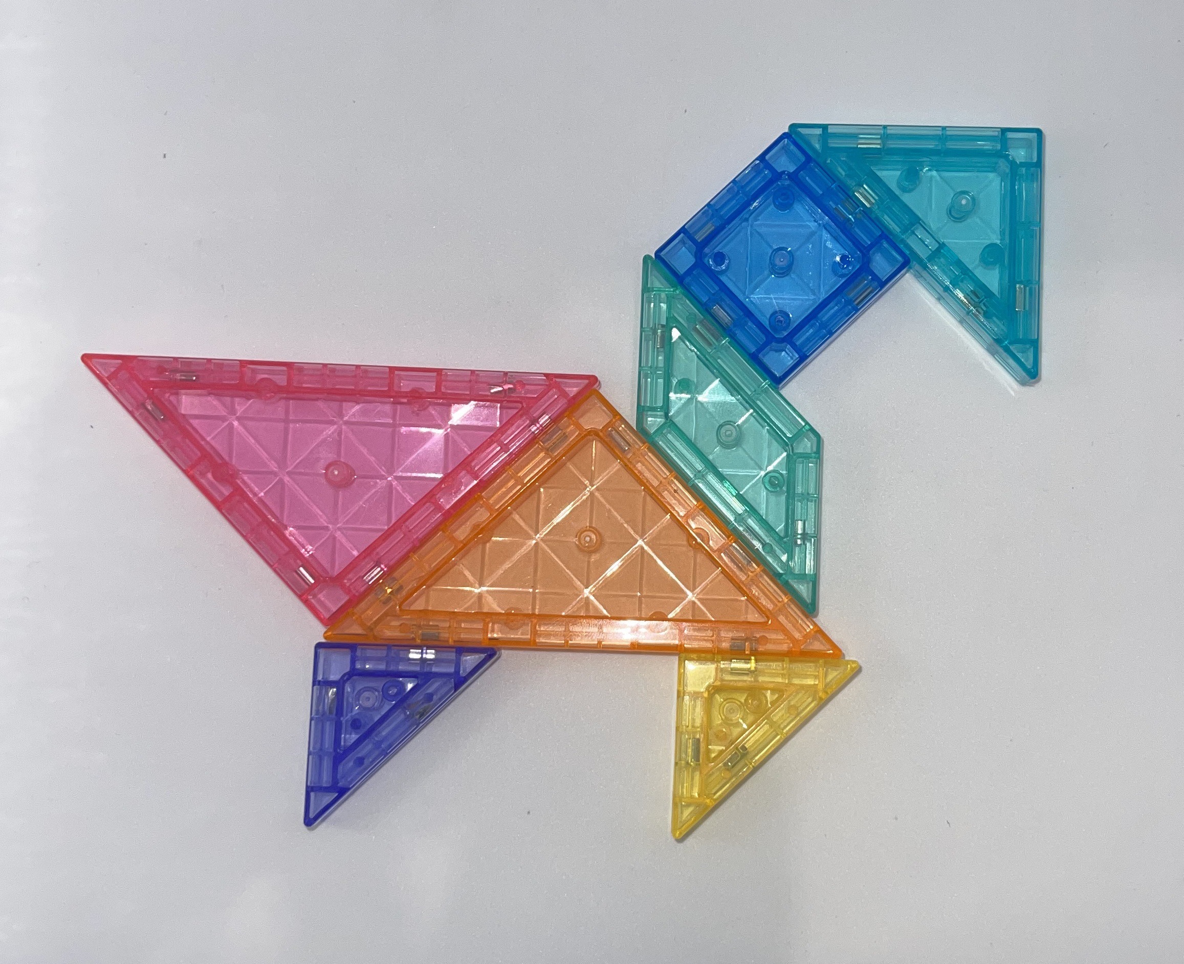 The Dida Tangram Magnetico Traslucido Piccolo 7 Pezzi