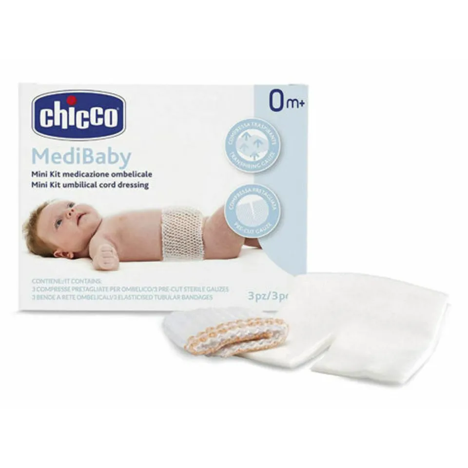 Chicco Medibaby kit medicazione ombelicale garze sterili