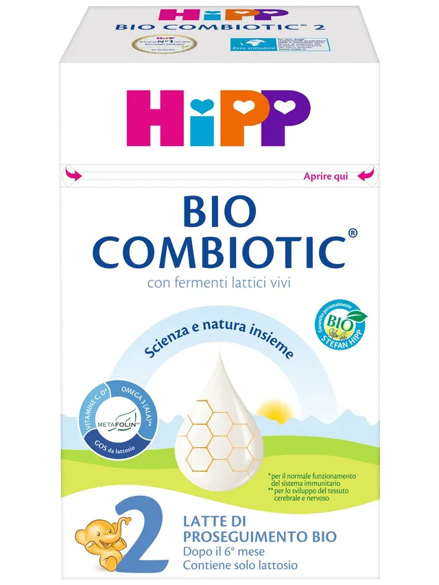 HiPP Combiotic Latte 2 Proseguimento Polvere 600g bio