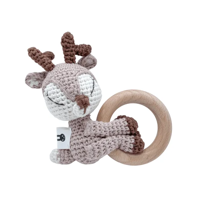 Piccoli Toys Marina il Cervo sonaglio uncinetto cotone