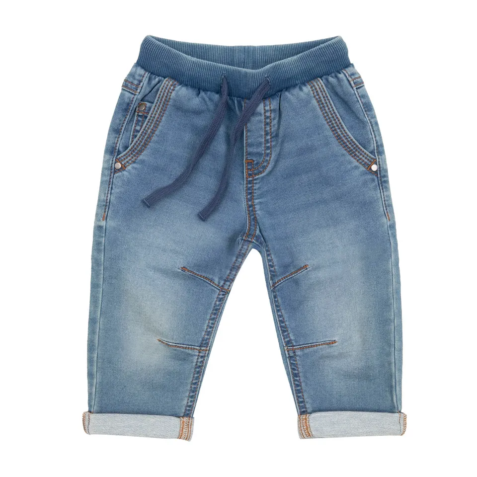 Toys Center Baby pantalone finto denim bimbo blu elastico