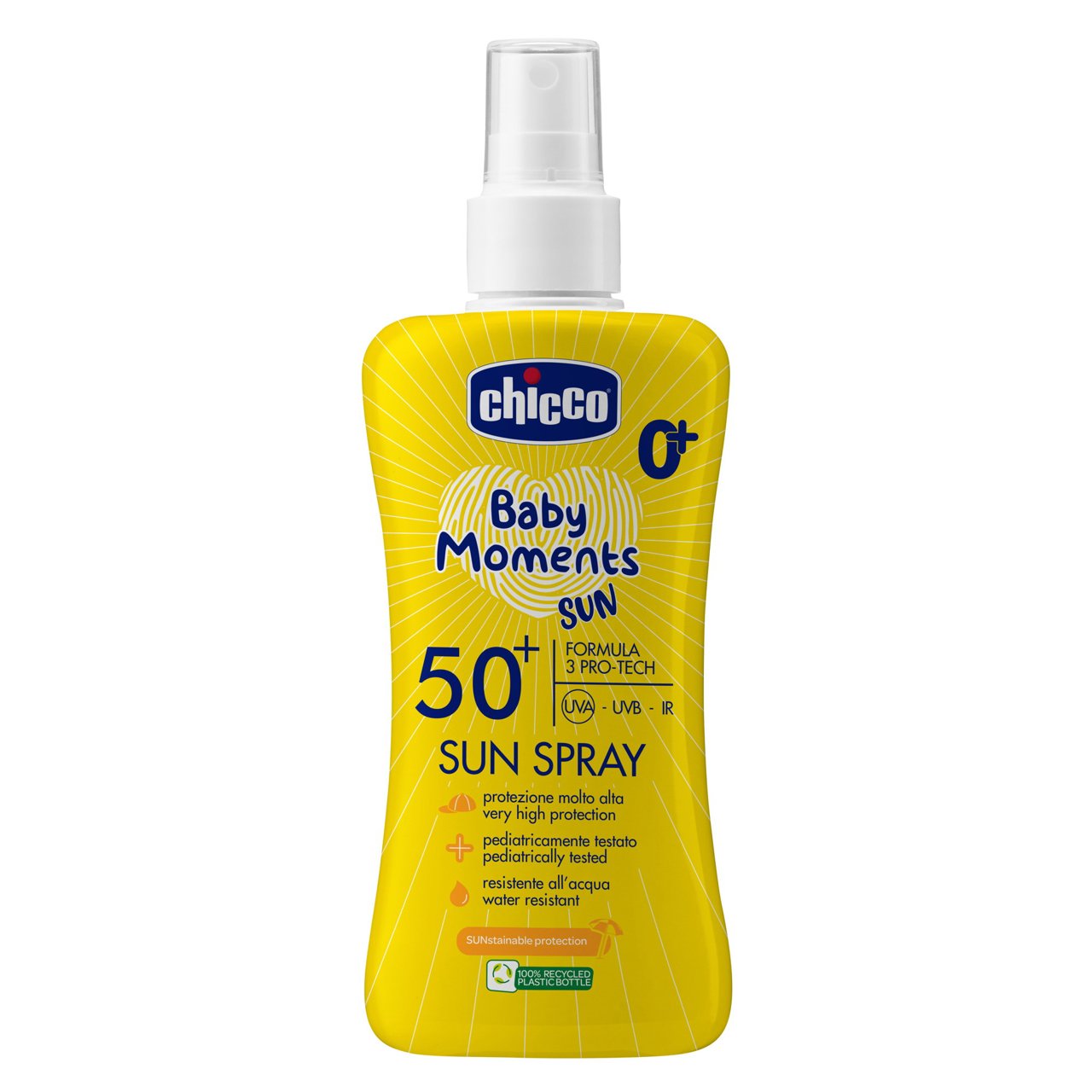 Latte solare spray SPF50+ 150ml bambini resistente acqua
