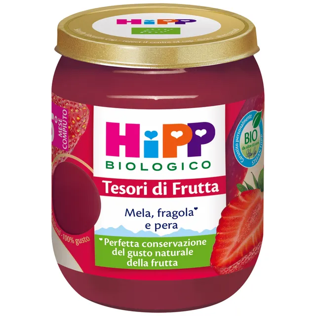 HiPP Tesori di frutta pouch mela fragola pera 160g