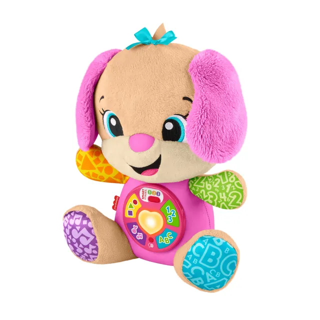 Fisher-Price Sorella di Cagnolino Smart Stages peluche rosa suoni