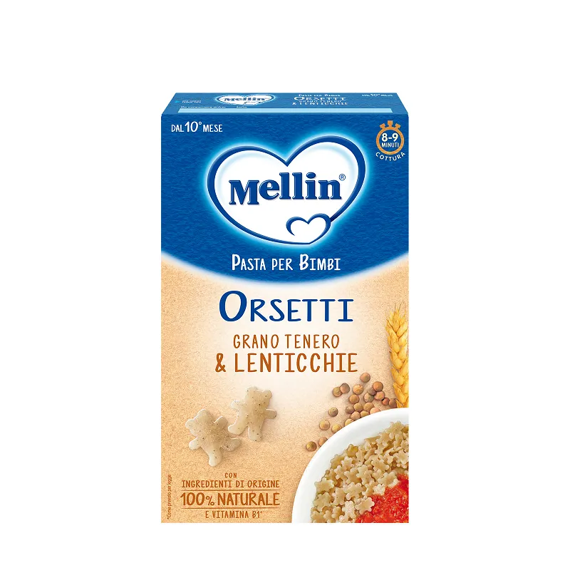 Mellin Pasta dei Bimbi orsetti grano e lenticchie 280 g