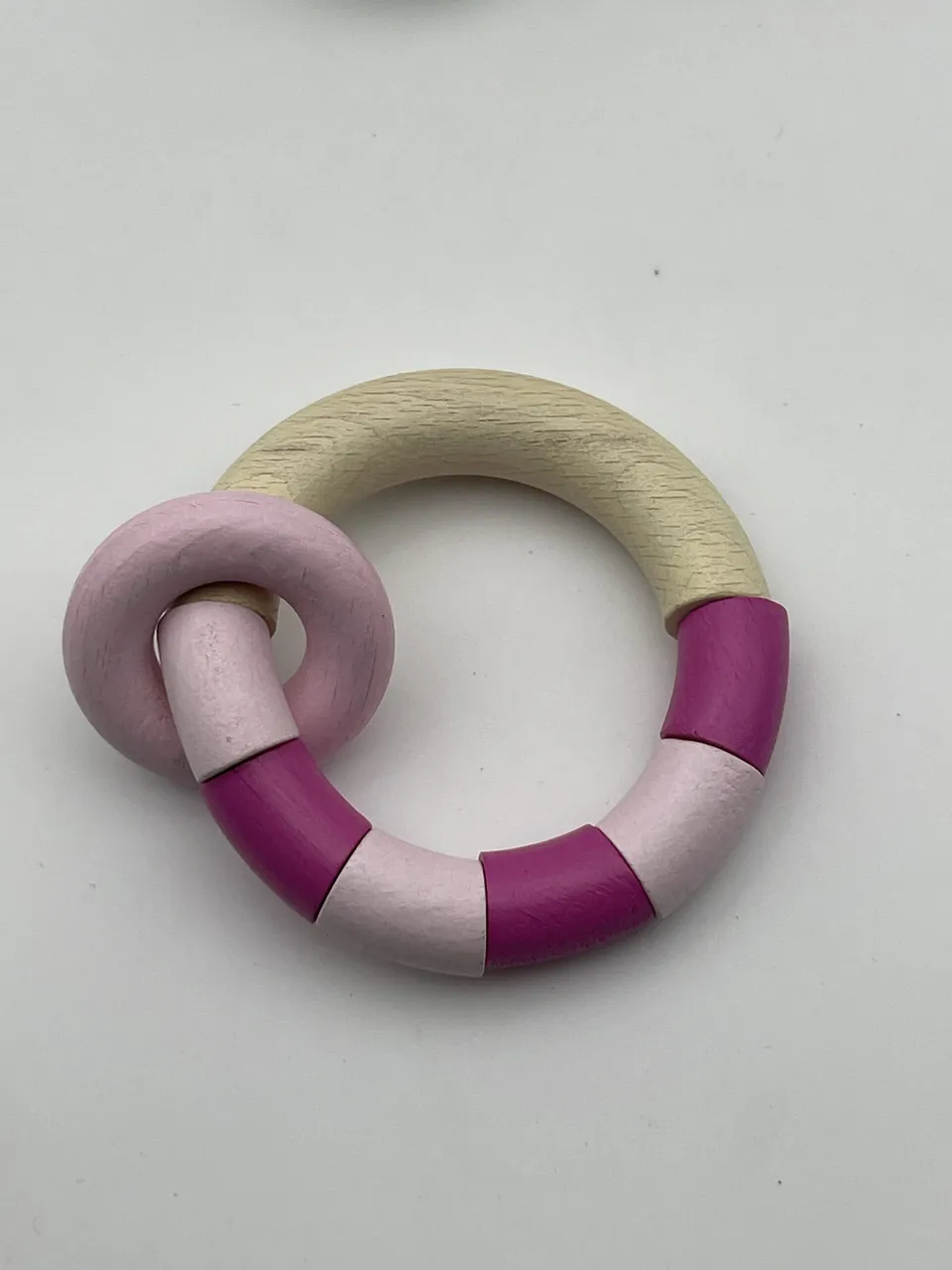 The Dida Sonaglio morditore legno rosa neonato