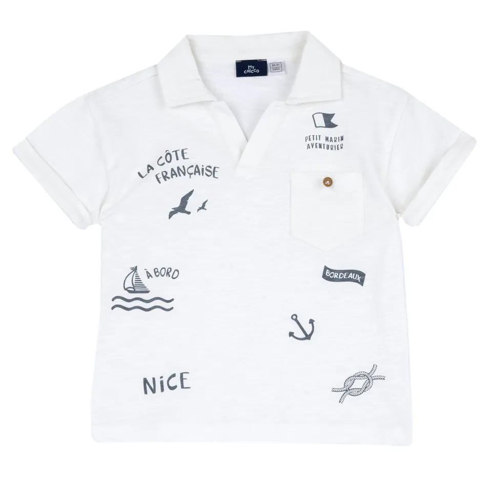 Chicco maglietta maniche corte bimbo cotone tinta unita