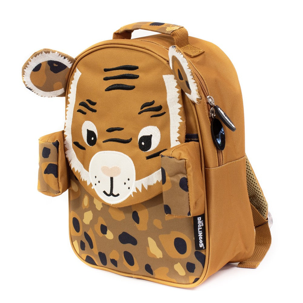 Les Deglingos Speculos zainetto tigre marrone 23x10x30