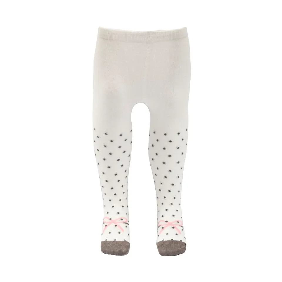 Collant Bimba Panna Stampa Allover Morbidi