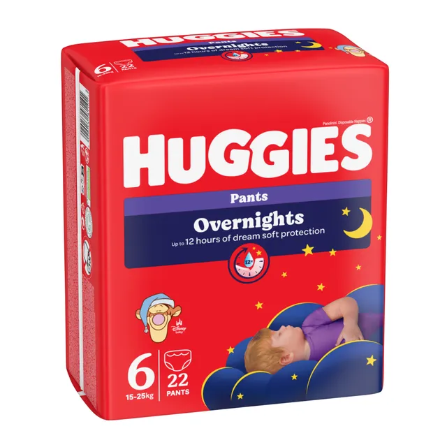 Huggies Overnights pannolino mutandina tg.6 22 pz notte 12h