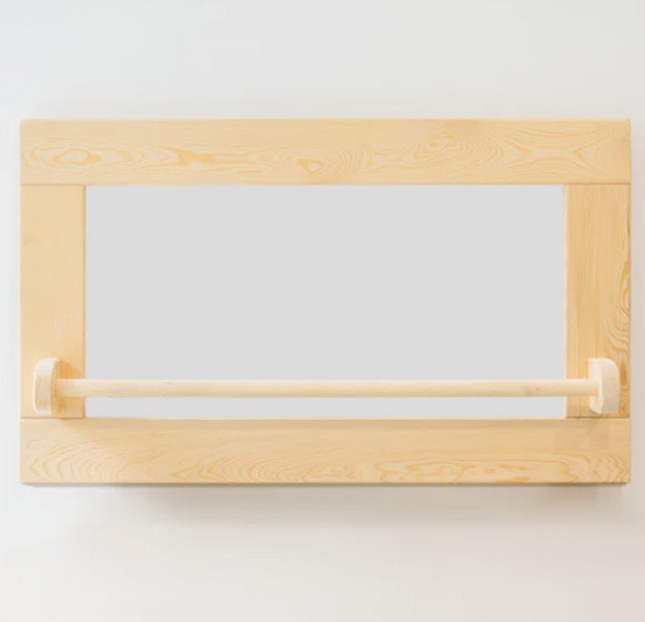 The Dida Specchio Montessori Legno Naturale Piccolo