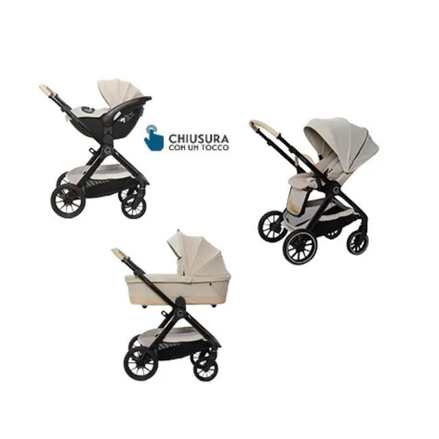 Giordani G-Comfort trio passeggino beige