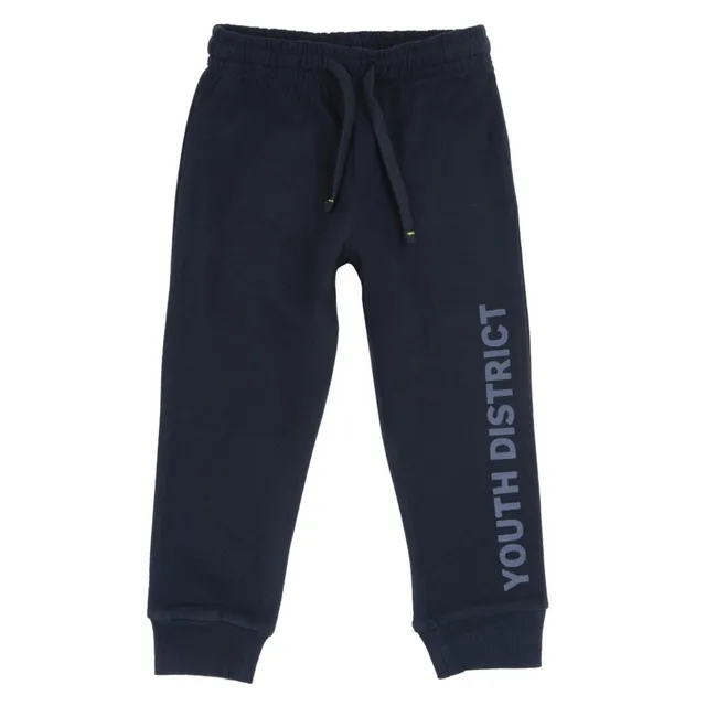 Chicco pantaloni fleece blu jogger felpa bimbo