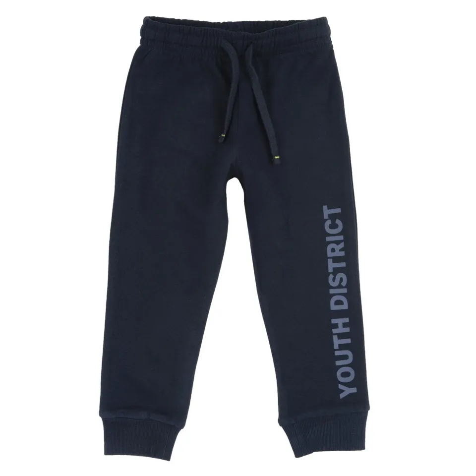 Chicco pantaloni fleece blu jogger felpa bimbo