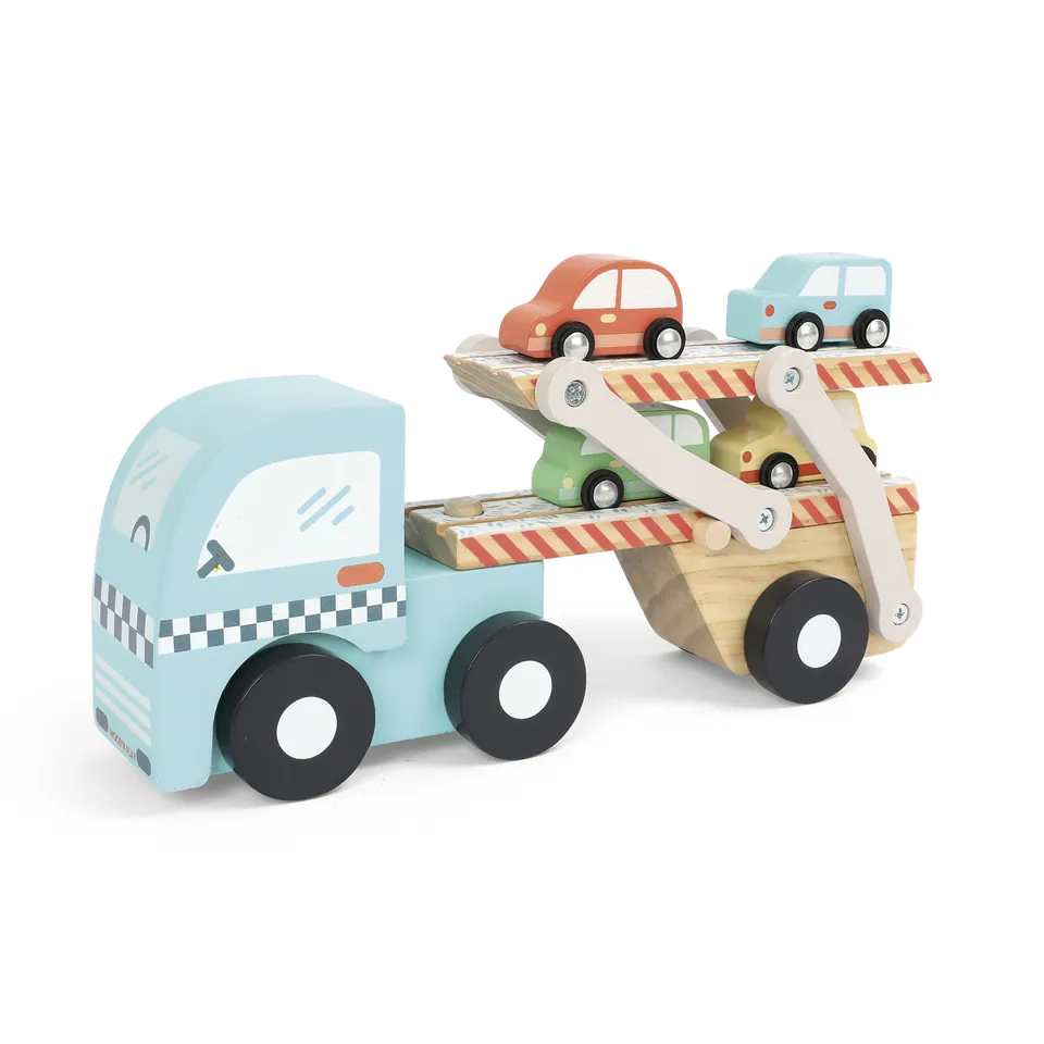 Wood'n Play Camion Bisarca Legno con Macchinine