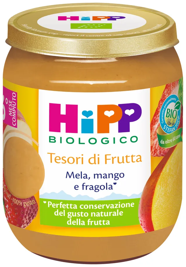 HiPP Tesori di Frutta omogeneizzato mela mango fragola