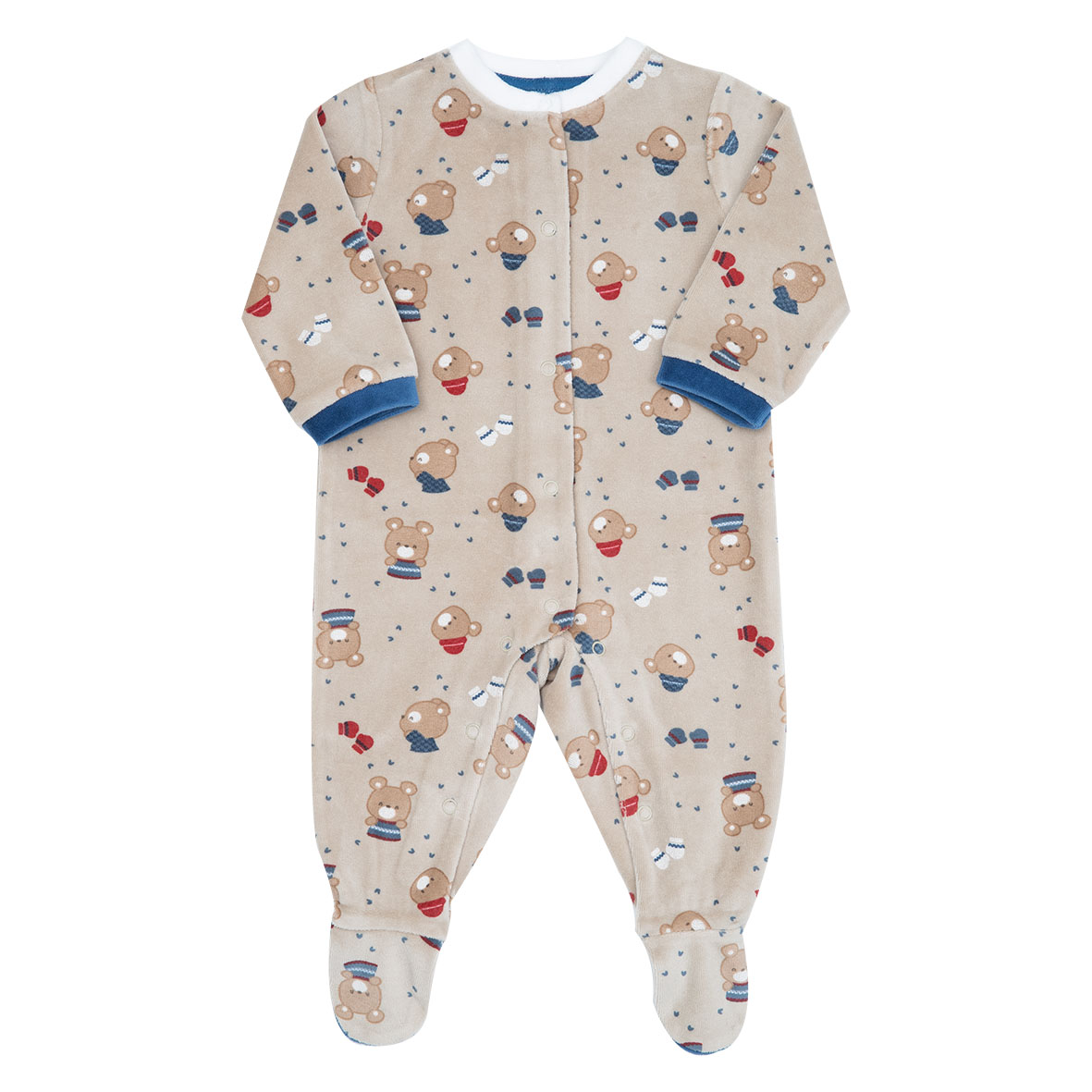 Toys Center Baby Orsetti tutina ciniglia beige piedini