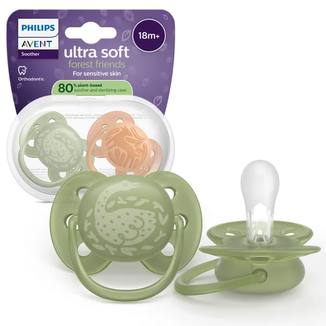 Philips Avent Ultra Soft Succhietti 18M+ Verde 2pz