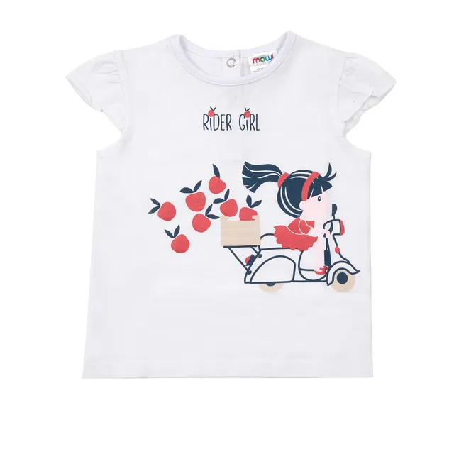 Toys Center Baby Rider Girl t-shirt bimba bianca stampa