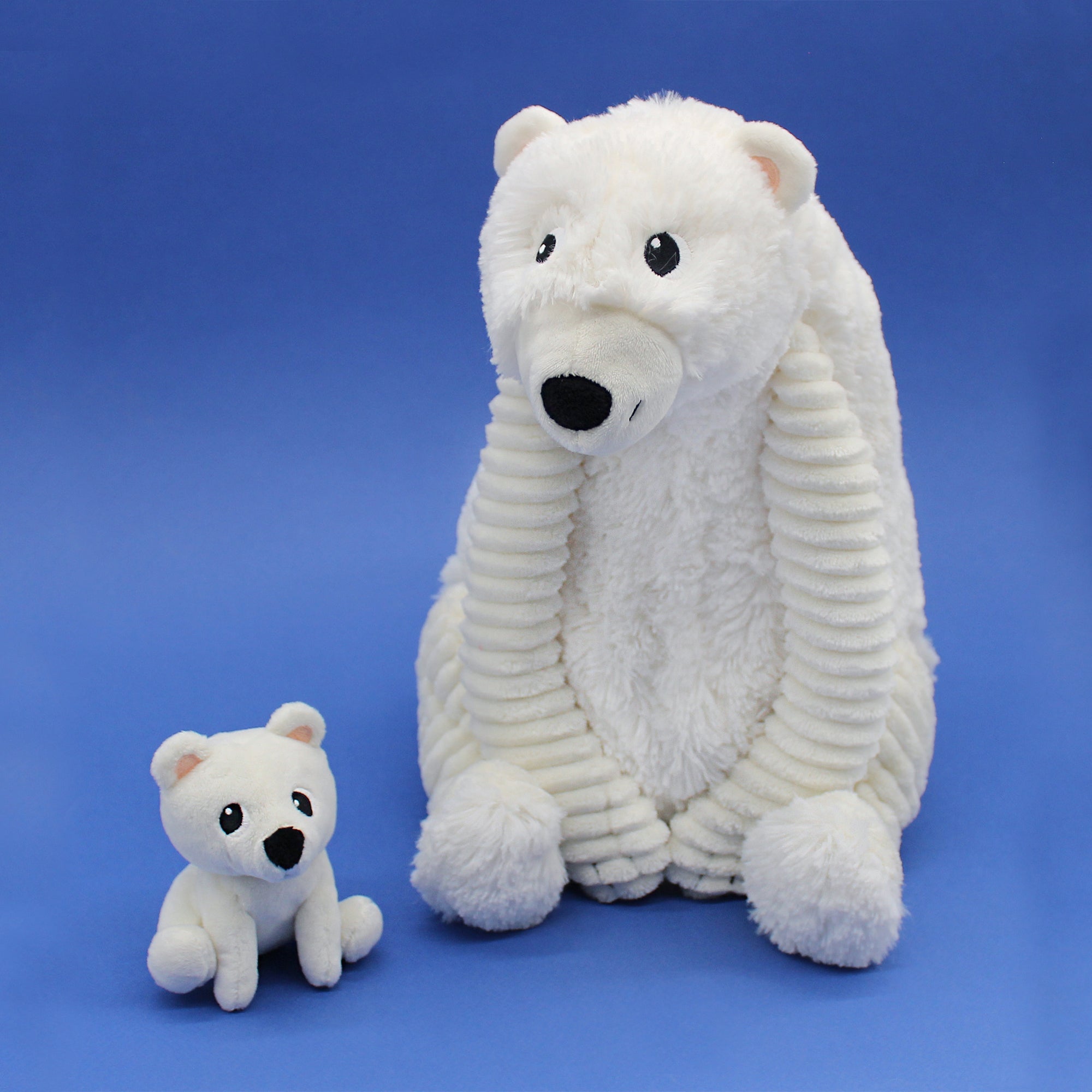 Les Deglingos Ptipotos Grobidou peluche orso bianco 31 cm