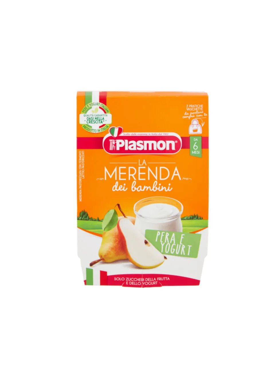 Plasmon Sapori di Natura Merenda Pera Yogurt 2x120 g