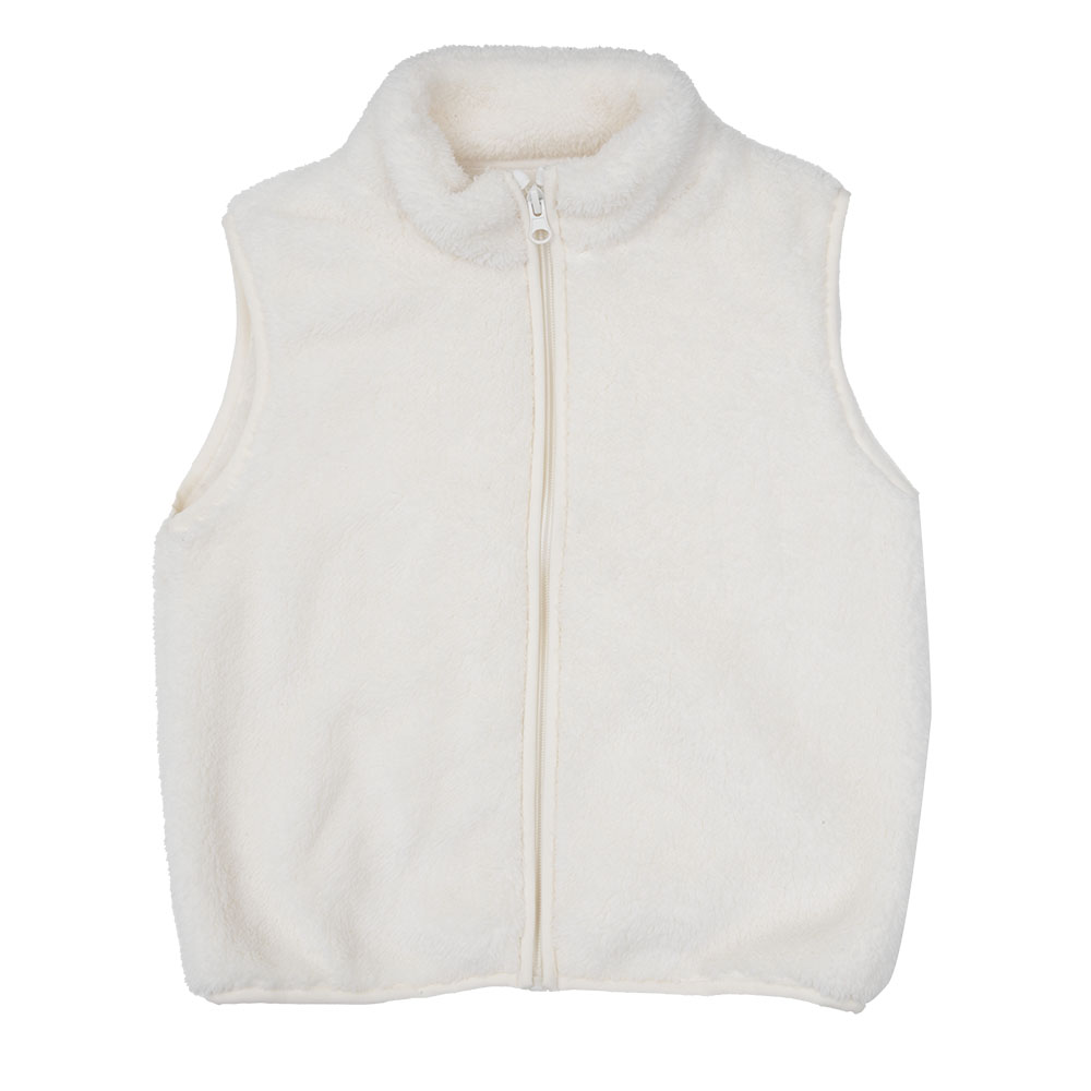 Toys Center Baby Gilet Bimba Panna con Zip Morbido