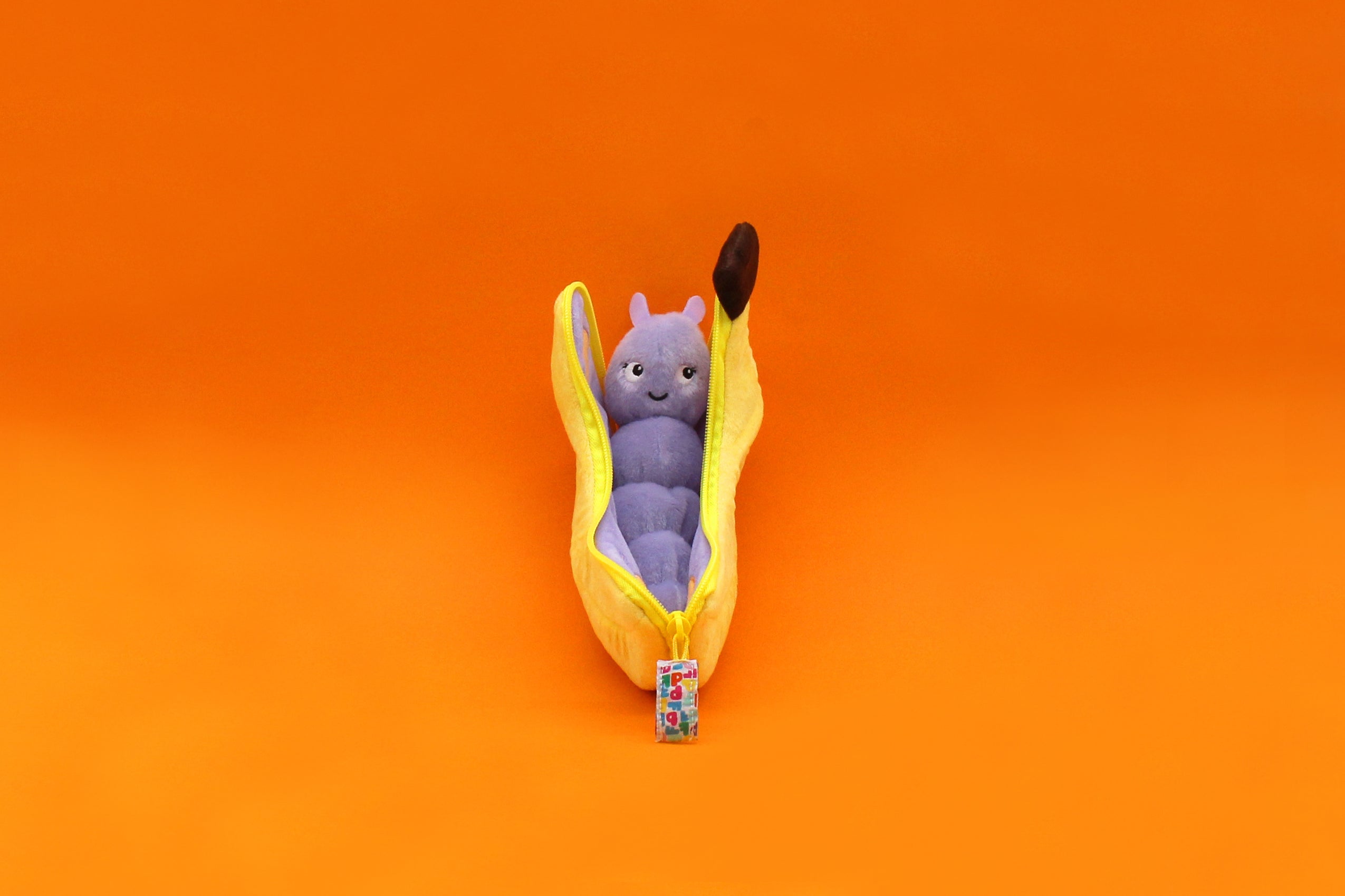 Les Deglingos Flipetz Poppet peluche farfalla banana 2 in 1 giallo