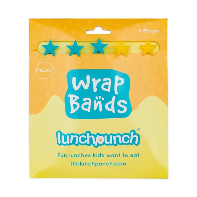 Lunch Punch Wrap fascette silicone gialle per wrap