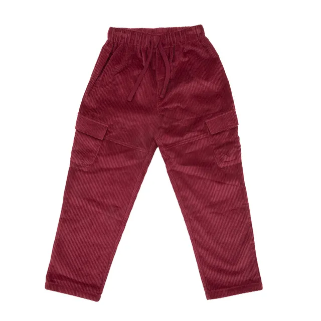 Toys Center Baby pantalone bimbo velluto bordeaux coulisse