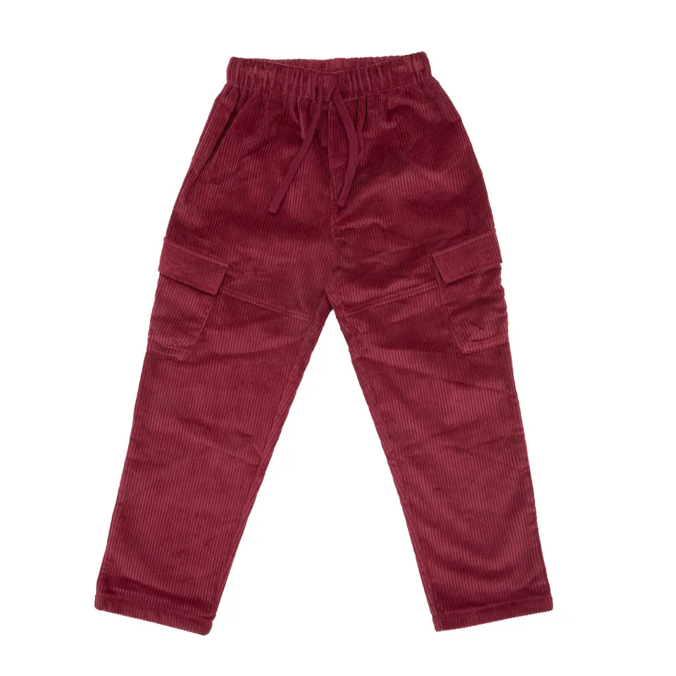 Toys Center Baby pantalone bimbo velluto bordeaux coulisse